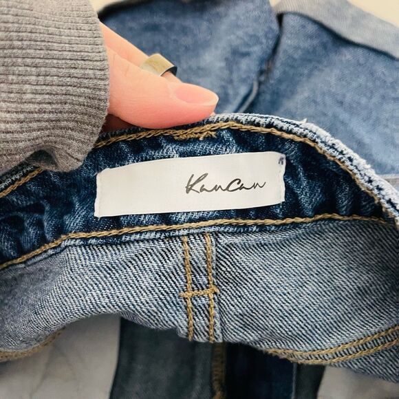 KanCan High Rise Roll Cuff Denim Shorts Size 7/27 Style KC9236NM - Picture 3 of 9